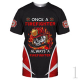 2020 New Fashion Men hoodie 3D Printed FireFighter Firemen T-shirt Tees Shorts Sleeve Apparel Unisex Cosplay Casual Streetwear-1