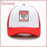 This girl is protected by a firefighter  hip hop hats for men cap fashion style hats for women best selling 2021 ponytail hat