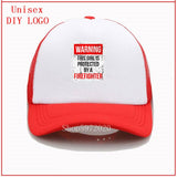 This girl is protected by a firefighter caps for men baseball caps hat for women summer hats for men baseball cross ponytail hat