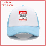 This girl is protected by a firefighter caps for men baseball caps hat for women summer hats for men baseball cross ponytail hat