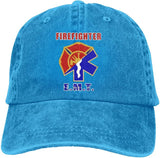 Fashion Soft Firefighter EMT Logo Hat Gift Dad Hat Trucker Hat Cowboy Hat