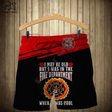 PLstar Cosmos Firefighter Men's Shorts Summer Casual Shorts Harajuku 3D Printed Loose Cool Beach Comfortable style-1