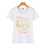 Tops T Shirt Women firefighter women firefighters just look better O-Neck Vintage Short Female Tshirt