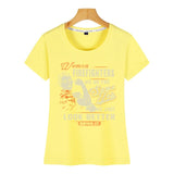 Tops T Shirt Women firefighter women firefighters just look better O-Neck Vintage Short Female Tshirt