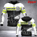 Tessffel Firefighter 3D Printed New Men Women Hooded Sweatshirt Fashion Harajuku Zipper Hoodie Winter Homme Streetwear Style-7