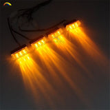 4x3 LED Car Grille Light Front Bumper Blink Grill Light Police Firefighter led Strobe Flash Warning Emergency lamp
