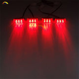 4x3 LED Car Grille Light Front Bumper Blink Grill Light Police Firefighter led Strobe Flash Warning Emergency lamp