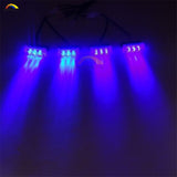 4x3 LED Car Grille Light Front Bumper Blink Grill Light Police Firefighter led Strobe Flash Warning Emergency lamp