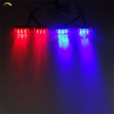 4x3 LED Car Grille Light Front Bumper Blink Grill Light Police Firefighter led Strobe Flash Warning Emergency lamp