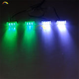 4x3 LED Car Grille Light Front Bumper Blink Grill Light Police Firefighter led Strobe Flash Warning Emergency lamp