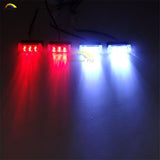 4x3 LED Car Grille Light Front Bumper Blink Grill Light Police Firefighter led Strobe Flash Warning Emergency lamp