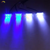 4x3 LED Car Grille Light Front Bumper Blink Grill Light Police Firefighter led Strobe Flash Warning Emergency lamp