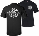 Summer Short Sleeves Cotton T-Shirt Firefighter Paramedic EMT Fire Rescue Thin Red Line Department Tshirt T Shirt Tee Shirt